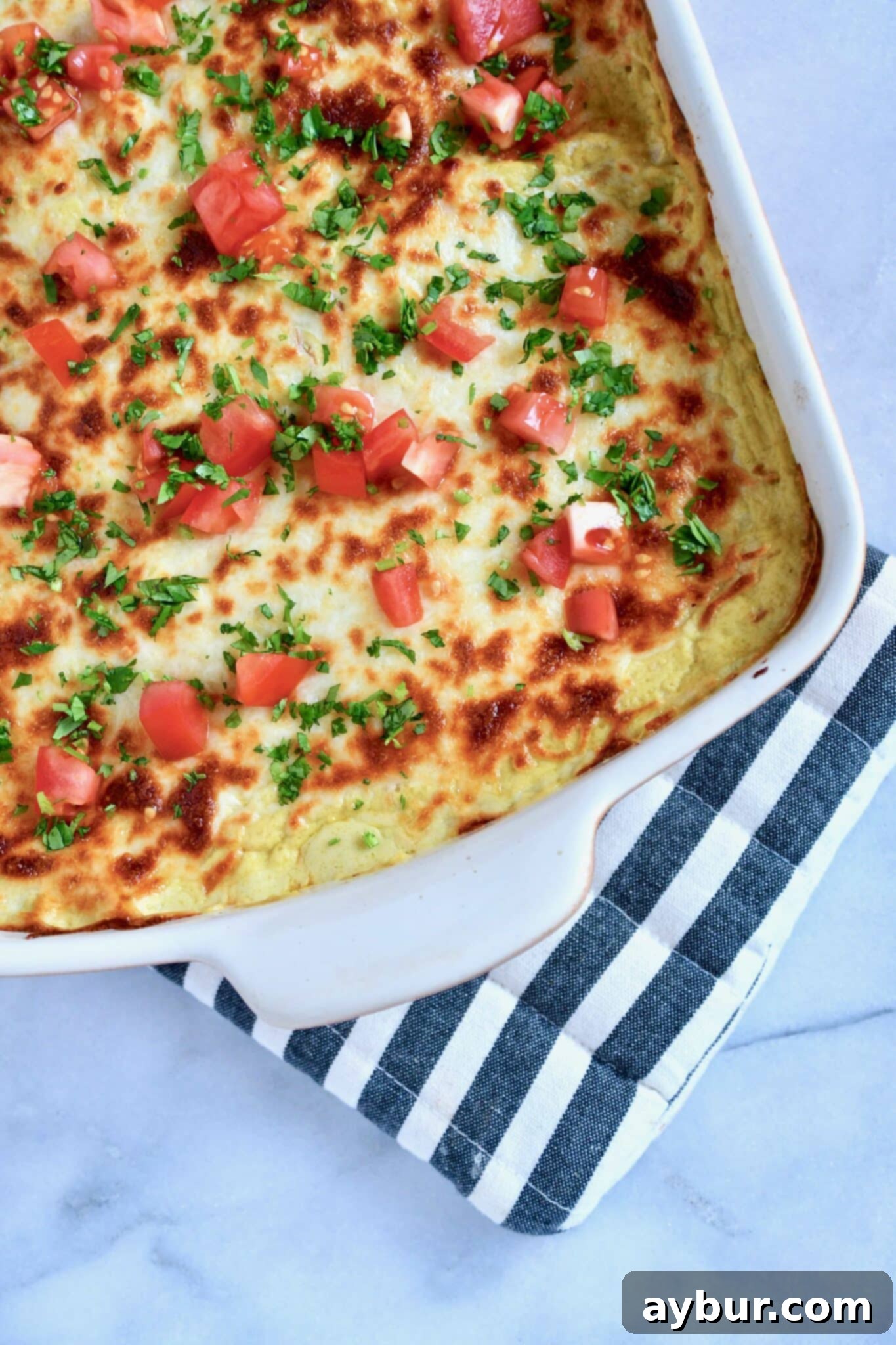 Mom's Classic Sour Cream Chicken Enchiladas and Mexican Rice 1 featured 1234