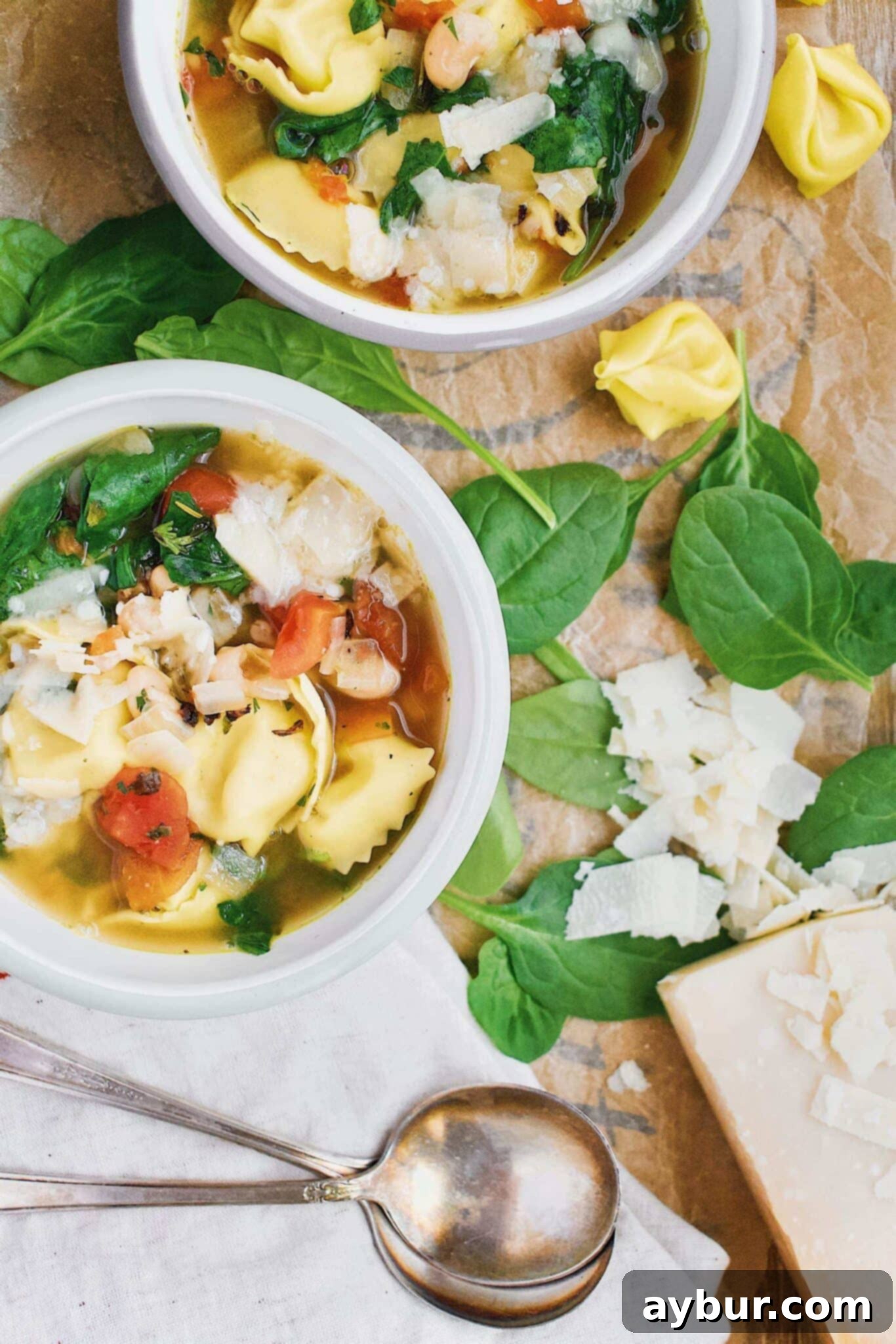 Quick, Easy, Cheesy Spinach Tortellini Soup 1 featured 16782 1