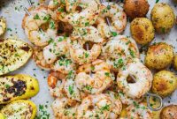 Zesty Lemon Garlic Grilled Shrimp Skewers
