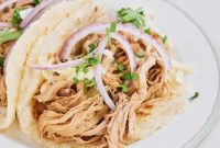 Pulled Pork Street Tacos with Soft Flour Tortillas