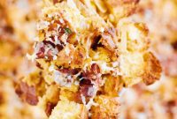 Chorizo and Cheesy Brioche Bake