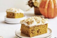 Spiced Pumpkin Walnut Cake with Creamy Cream Cheese Frosting
