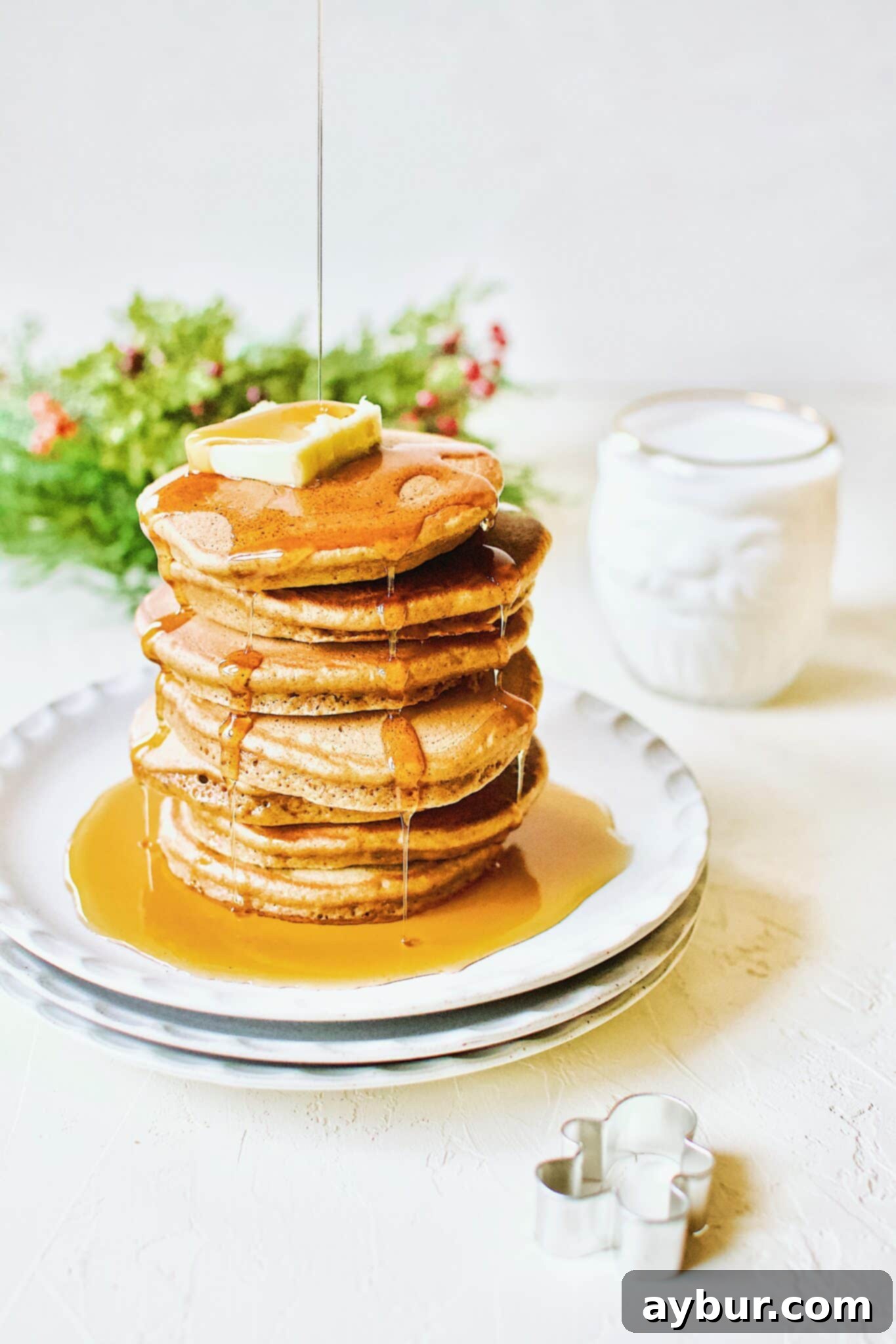 Spiced Gingerbread Pancakes 1 featured 19109 1