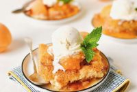 Golden Apricot Cobbler