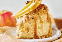 Salted Caramel Apple Crisp Cheesecake