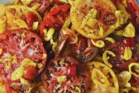 Creamy Burrata and Zesty Banana Pepper Tomato Salad