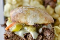 Juicy Homemade Italian Beef Sandwiches