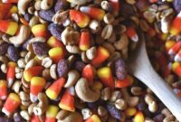 Sweet and Salty Fall Candy Corn Peanut Mix