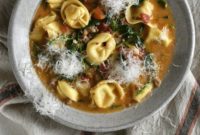 Hearty Creamy Sausage Tortellini Soup