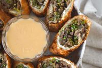 Signature Philly Cheesesteak Egg Rolls