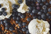 Sweet & Tart Rhubarb Blueberry Crumble