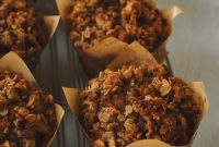 Pumpkin Banana Muffins with Pecan Streusel Topping
