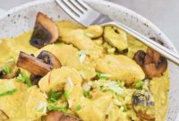 Sun-Kissed Saffron Mediterranean Chicken and Mushrooms