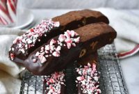 Peppermint Crunch Chocolate Hazelnut Biscotti