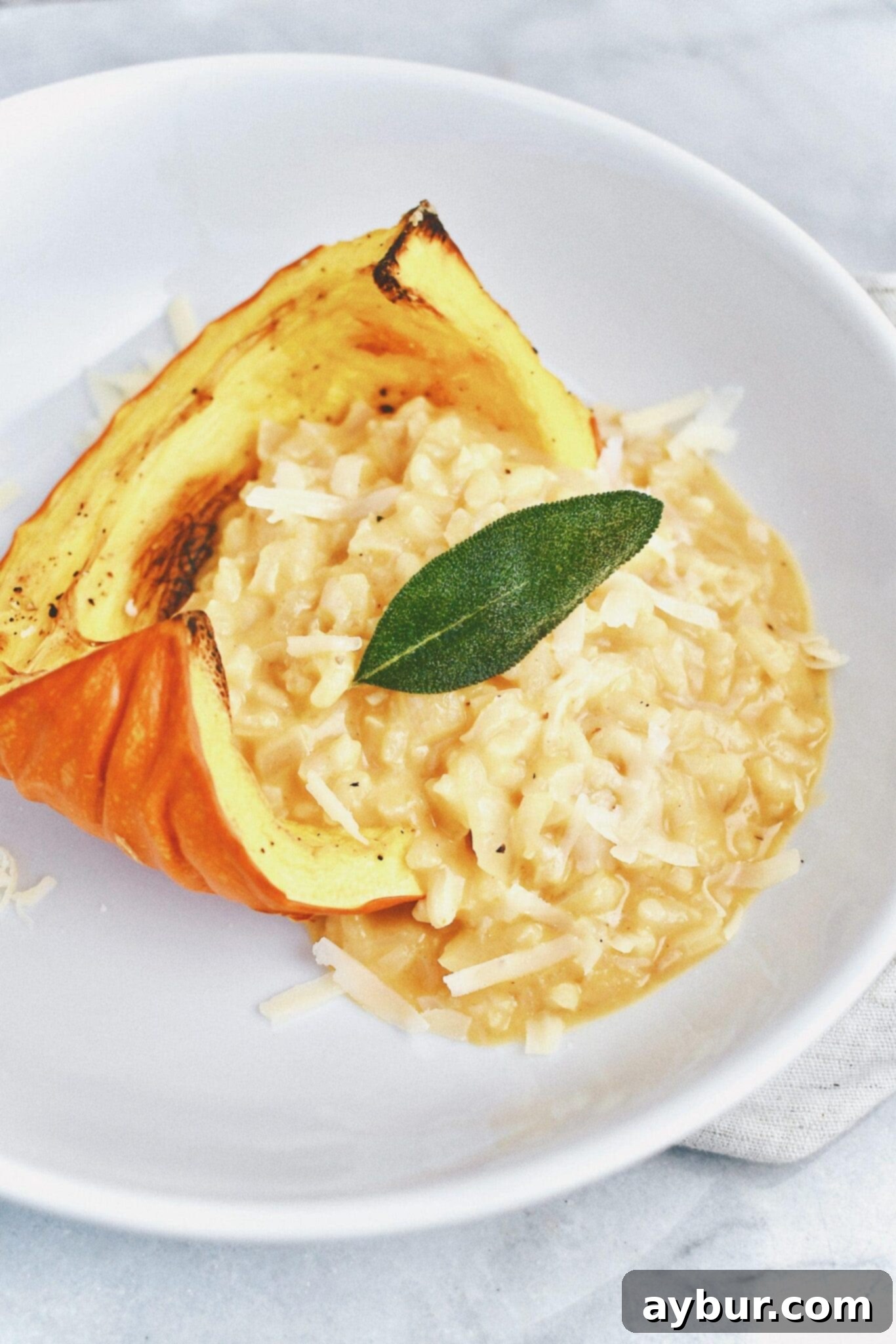 Creamy Pumpkin Sage Risotto 1 featured 9593