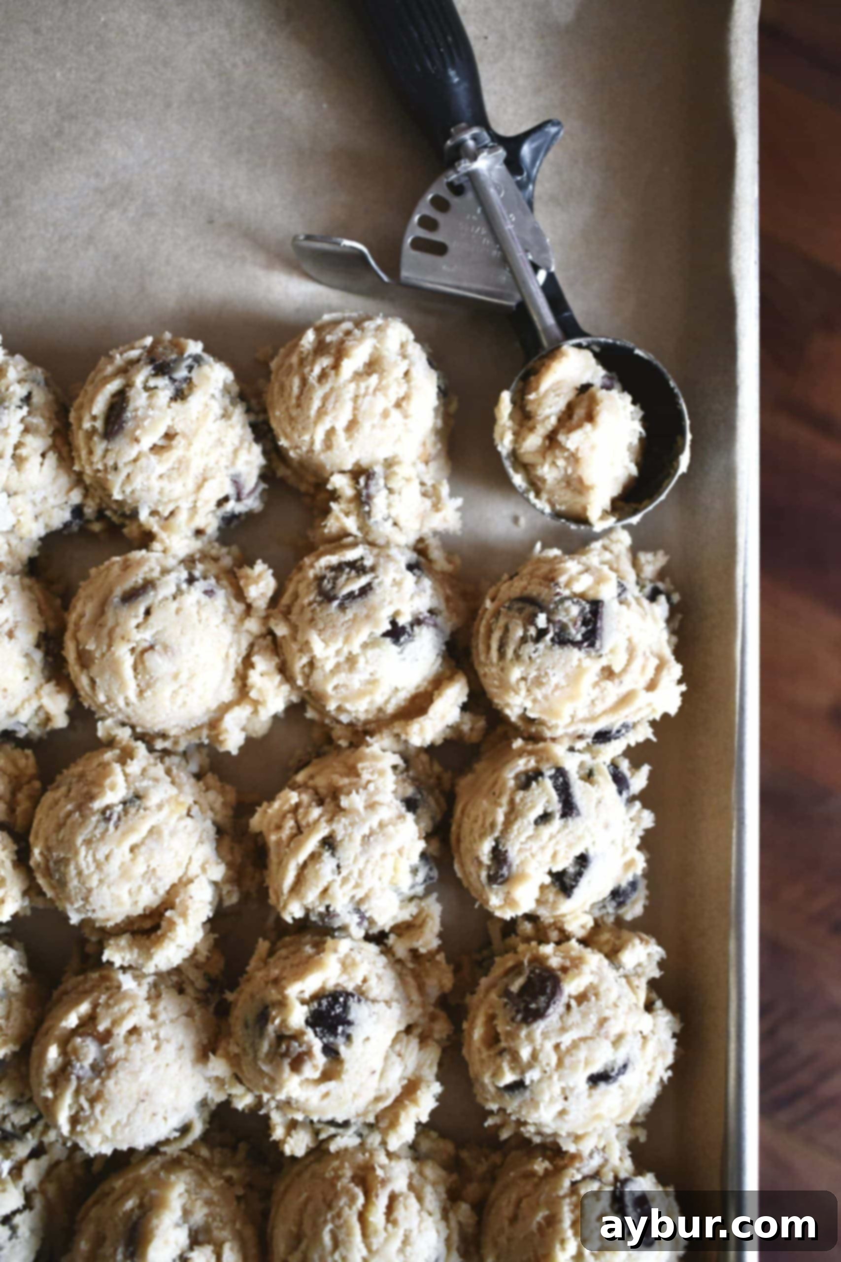 Freshly baked Grandpa's Favorite Chocolate Chip Cookies on a cooling rack