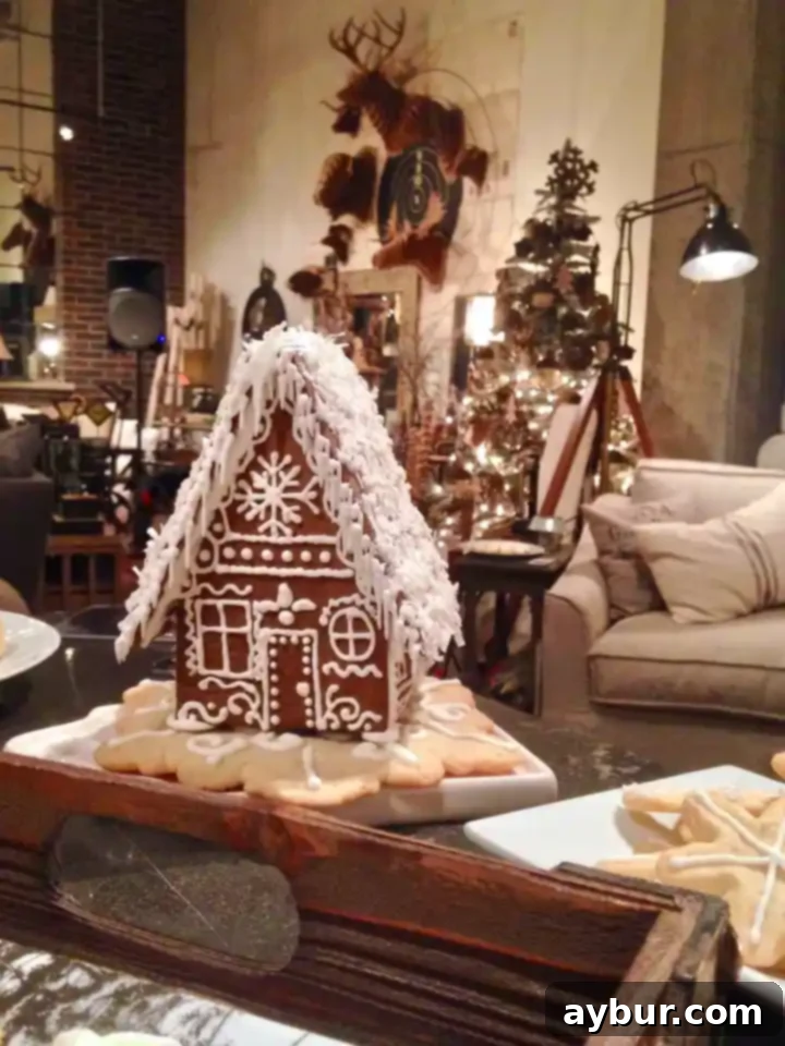 Charming 2013 Gingerbread Cottage covered in festive snow by KendellKreations
