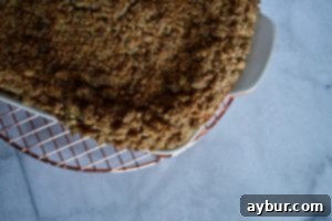 Slice of Magnolia Table bonus coffee cake, showing soft interior and light color