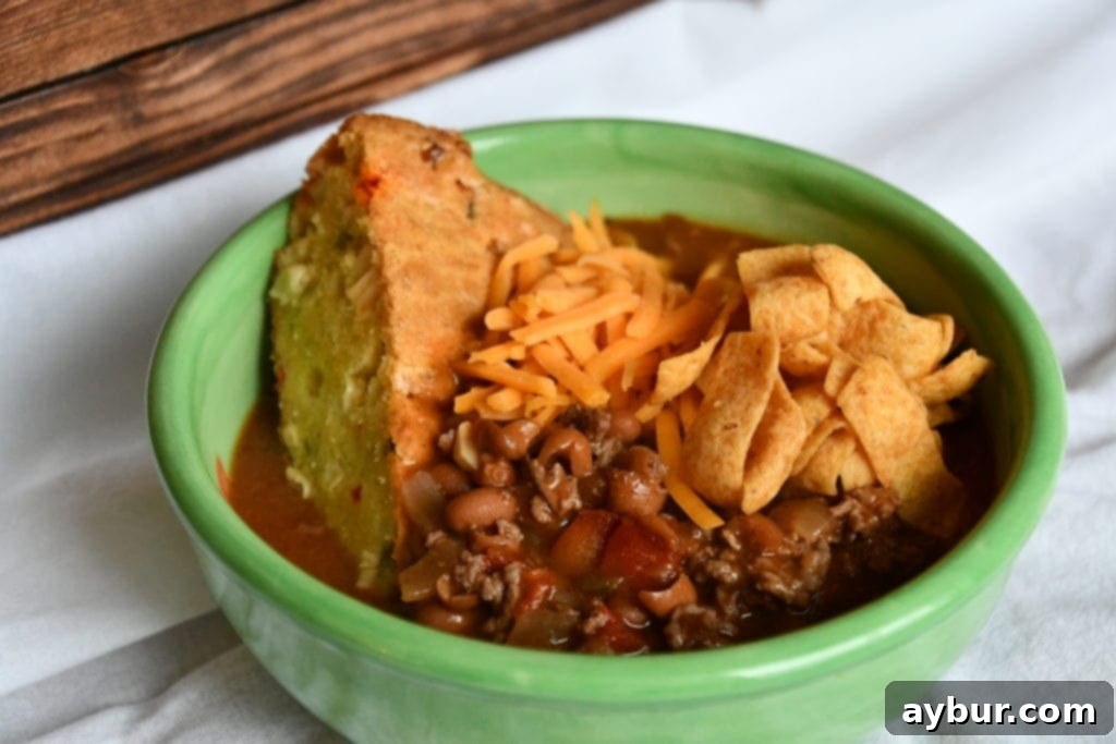 Gaines Family Chili (Don't Tell Texans) and Jalapeño Cornbread 2 Joanna Gaines Family Chili and Jalapeño Cornbread, prepared by KendellKreations