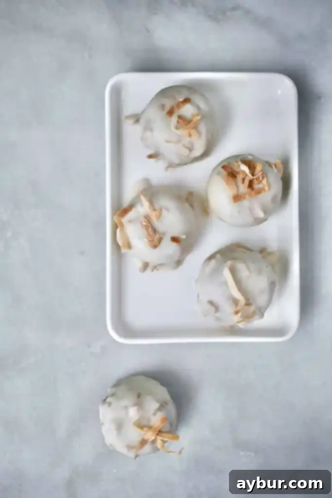 Homemade Trinidad Truffle, a beloved chocolate coconut delight