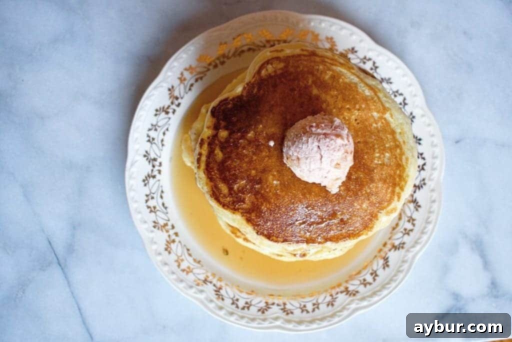 Ingredients for homemade pancakes, showcasing the simple, wholesome nature of the recipe