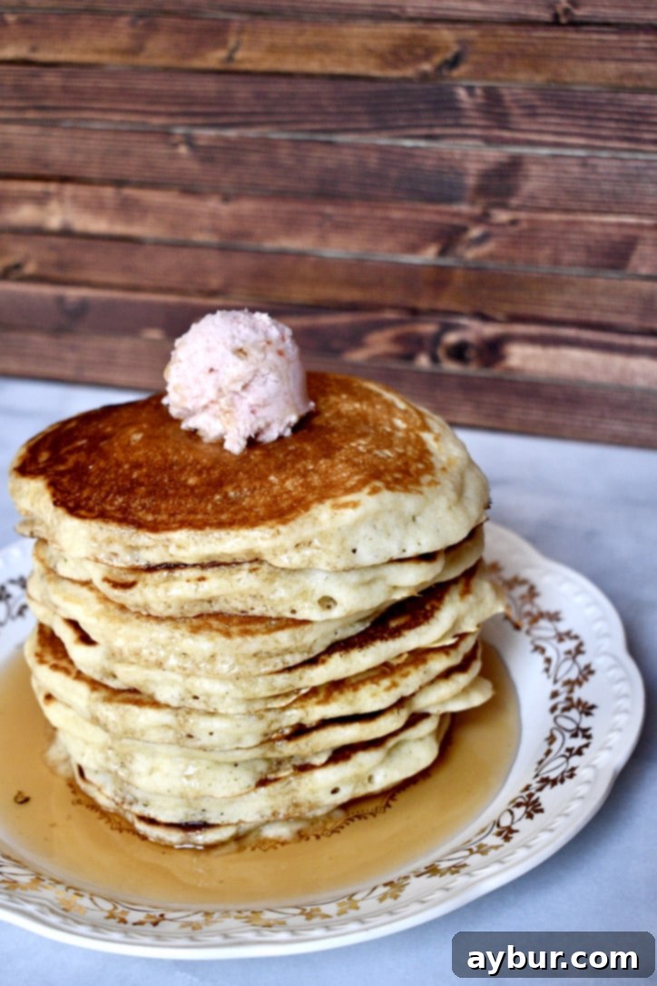 The Best-Ever Fluffy Pancakes from the Magnolia Table Cookbook Prepared by KendellKreations, showcasing the perfect golden-brown finish