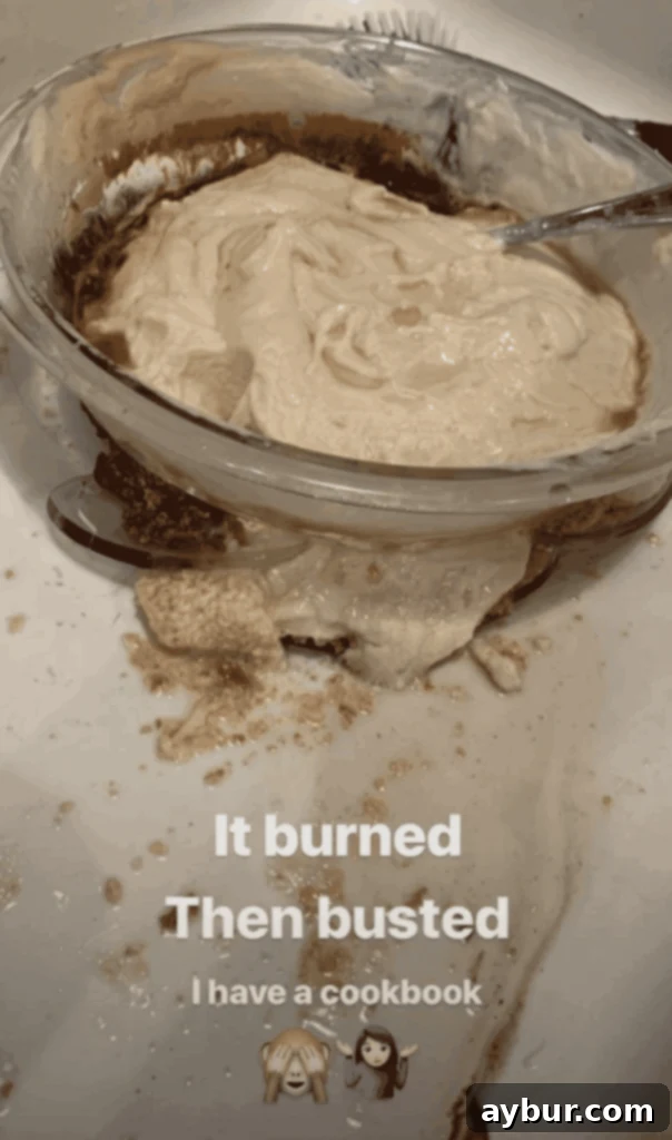 Joanna Gaines experiences a white chocolate burn and a bowl exploding.