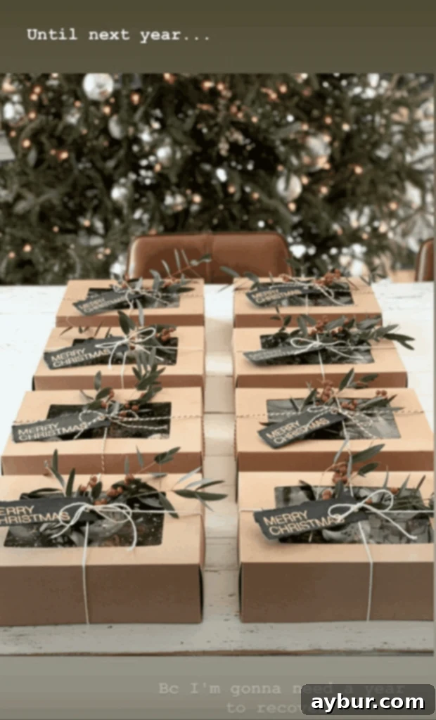 Joanna Gaines' Christmas candy all wrapped up and ready to be gifted.