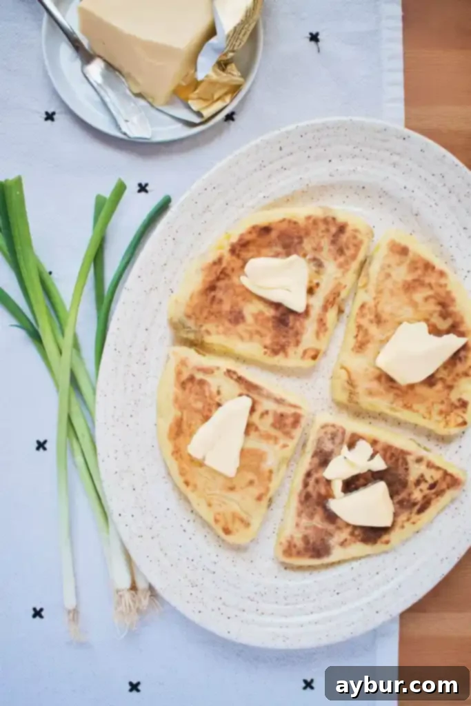 Traditional Irish Potato Bread, freshly cooked and ready to serve.