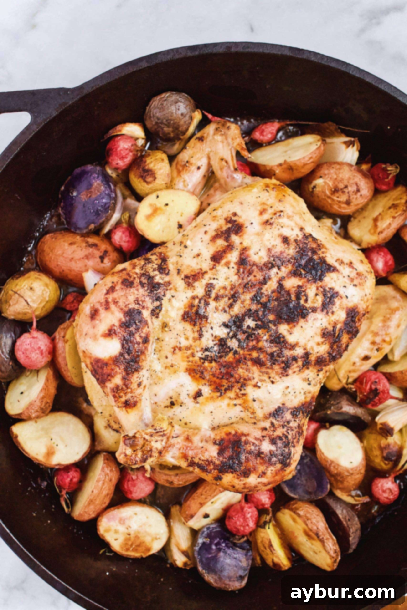 Joanna Gaines Whole Roast Chicken cooked to perfection