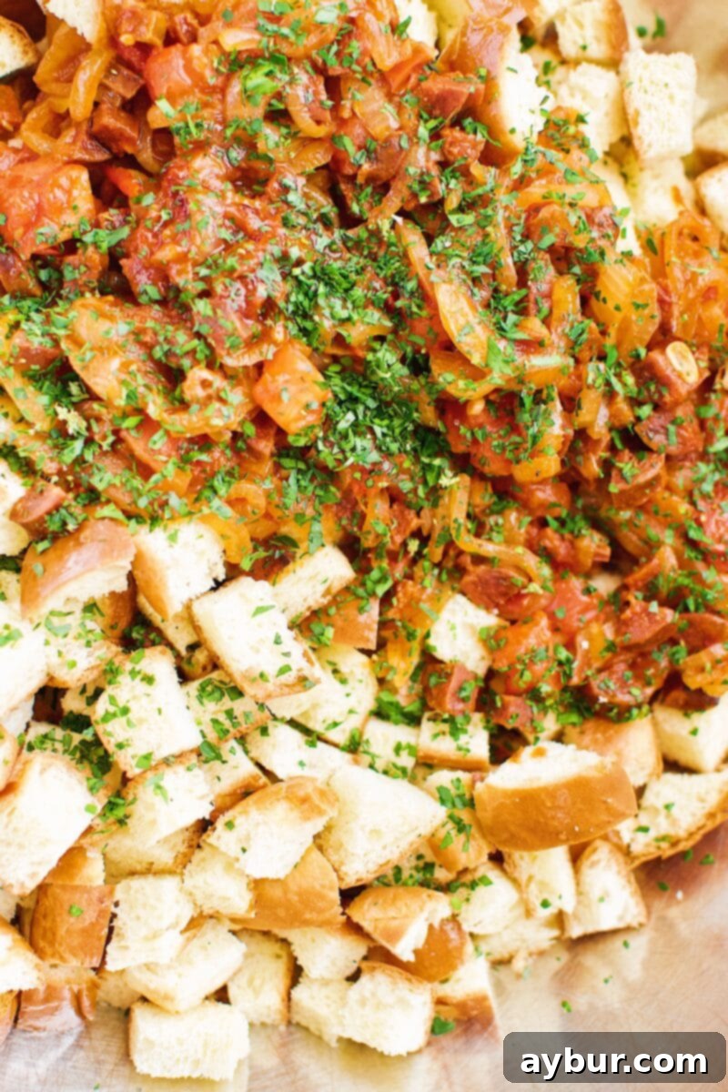 stuffing ready to be mixed