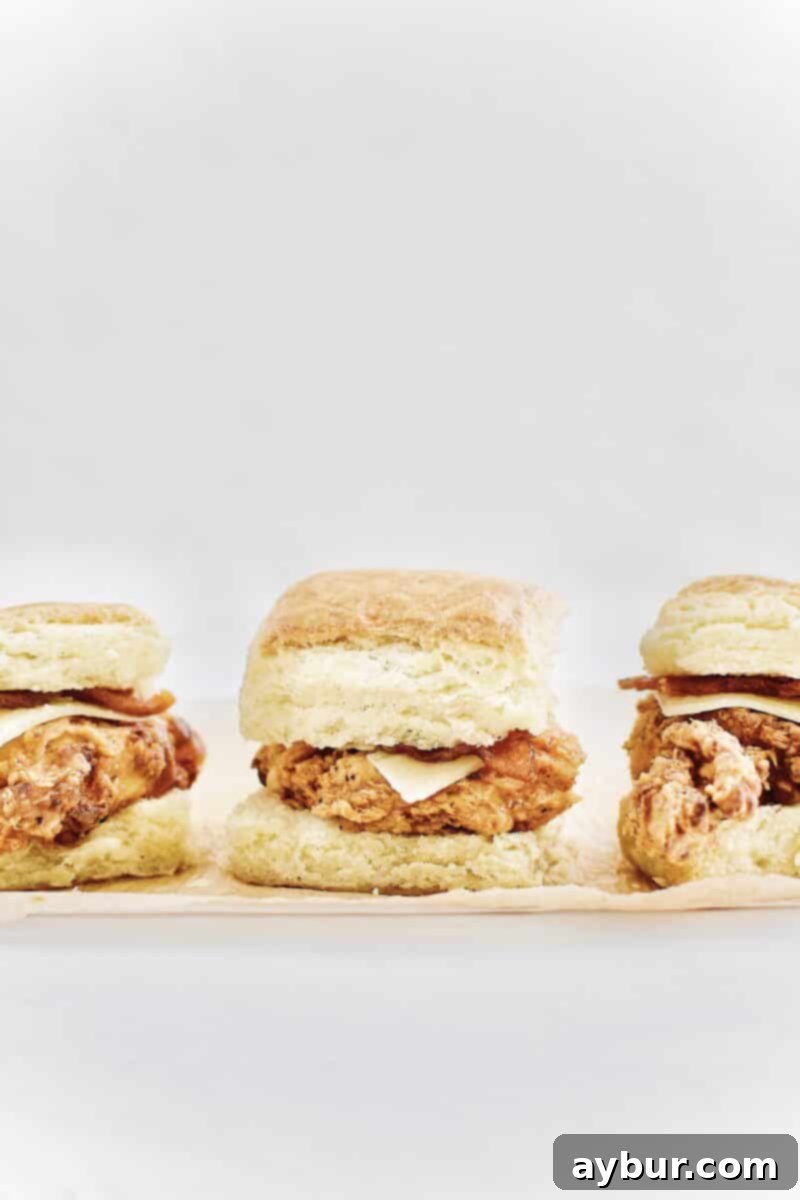 Fried Chicken Biscuit 2 Ultimate Fried Chicken Biscuit Sandwich with honey butter