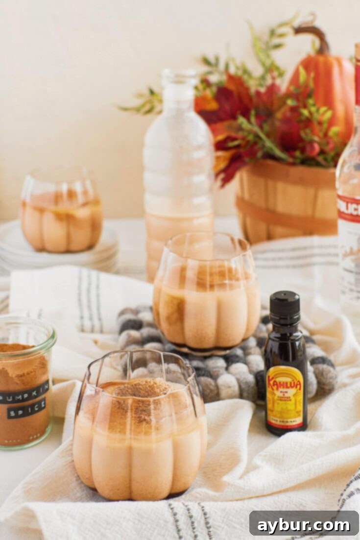 Autumn Spice White Russian 6 Beautifully prepared Pumpkin Spice White Russian cocktail