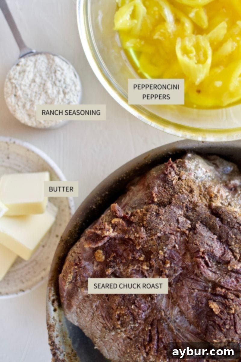Savory Pot Roast Sandwiches 3 Ingredients needed to make Pot Roast Sandwiches.