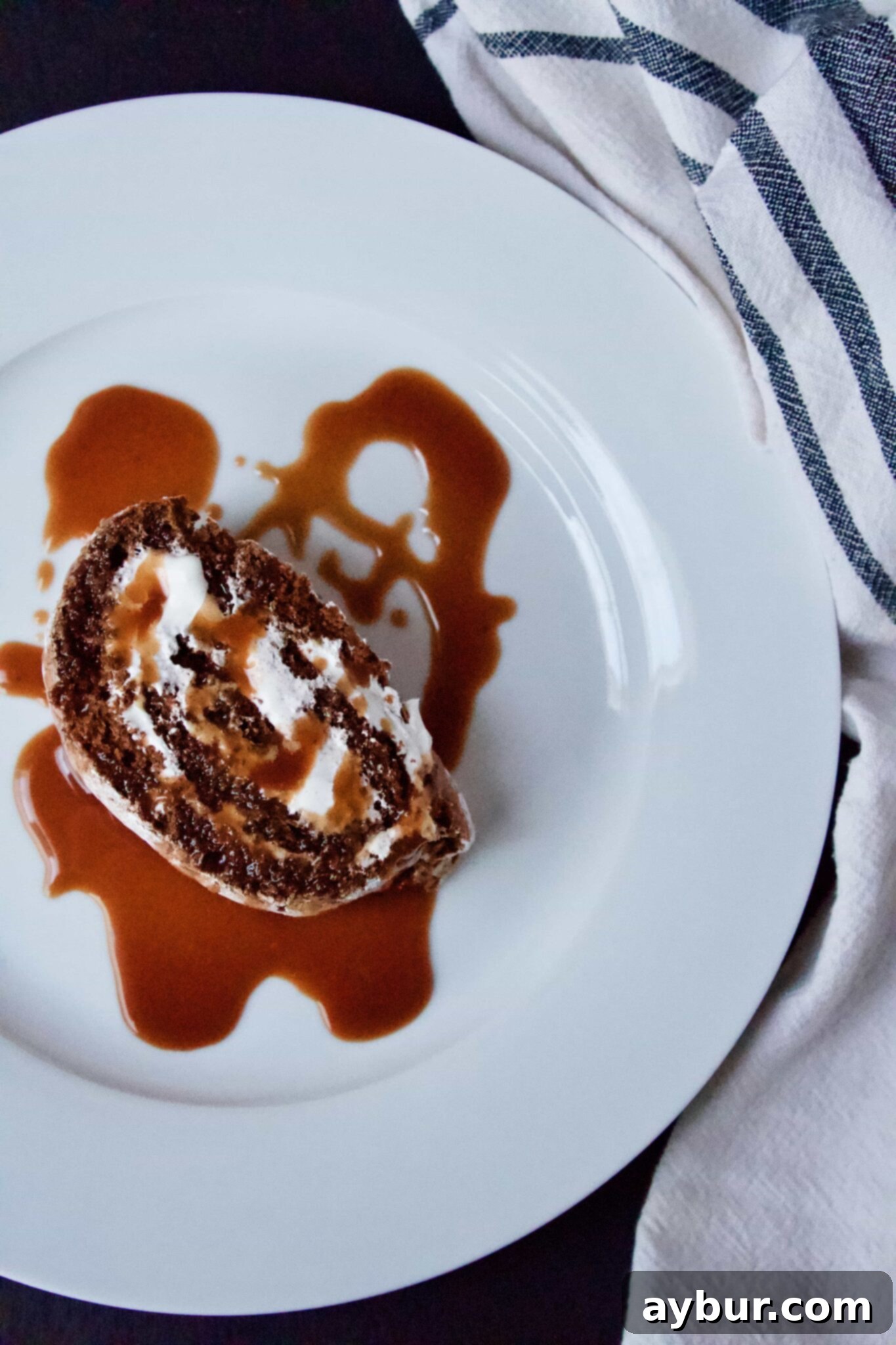 Bevie's Chocolate Roll with Hot Fudge Sauce from the Magnolia Table Cookbook
