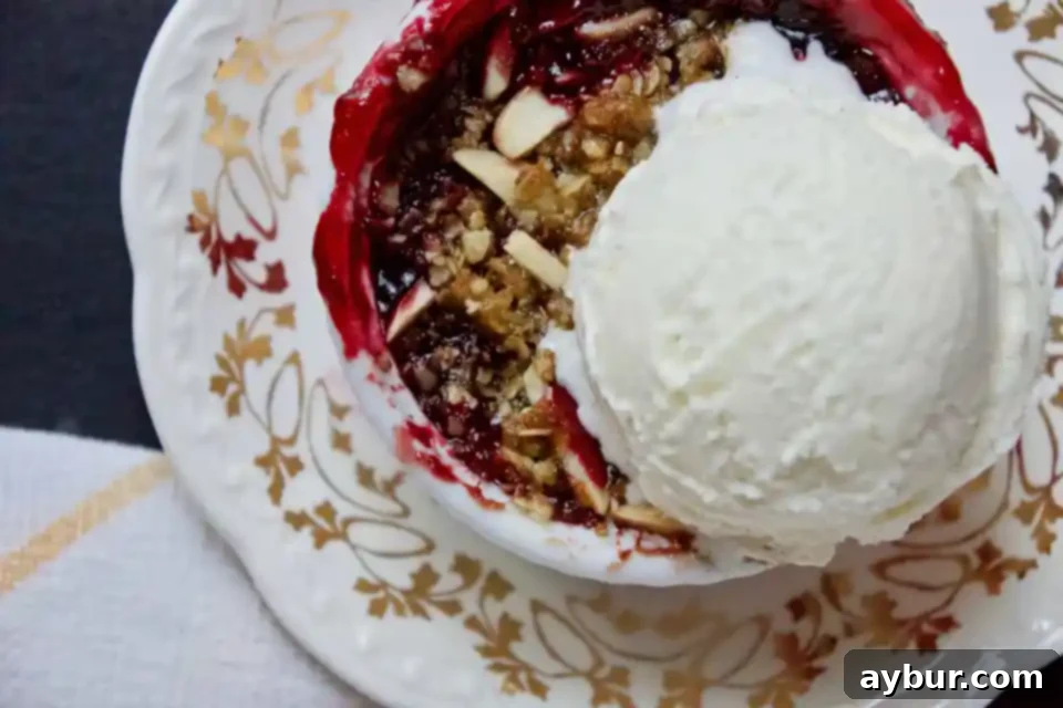 Cozy Cherry-Almond Crisp 2 Joanna Gaines Cherry Almond Crisp prepared by KendellKreations