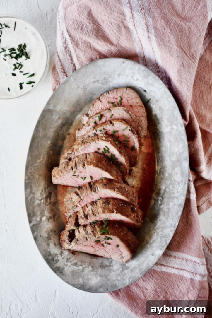 Joanna Gaines Beef Tenderloin with Horseradish Cream | prepared by KendellKreations