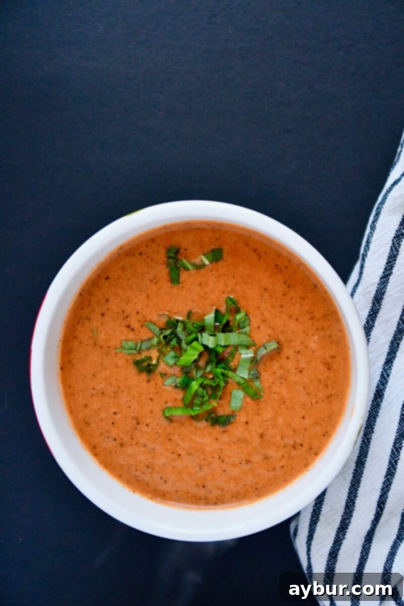 Joanna Gaines Tomato Basil Soup from the Magnolia Table Cookbook Vol. 1, prepared by KendellKreations.com