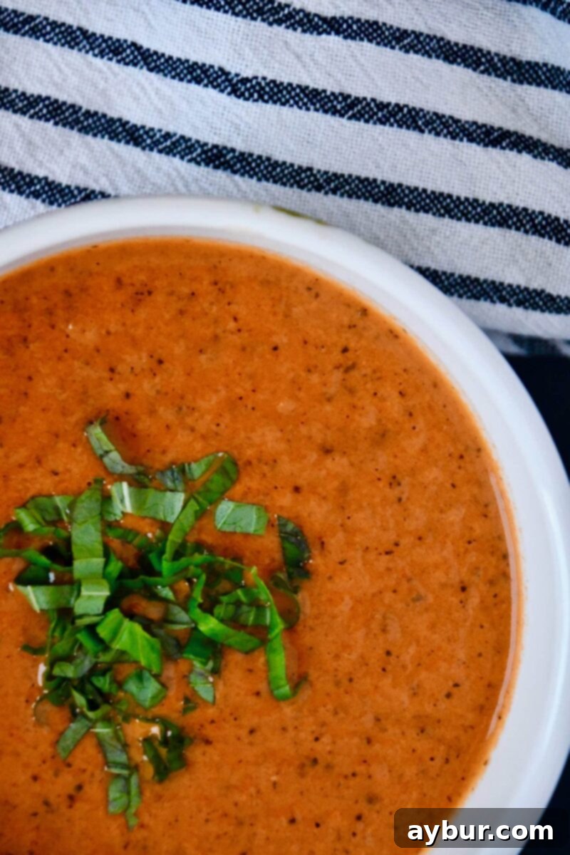 Joanna Gaines Tomato Basil Soup from the Magnolia Table Cookbook Vol. 1, prepared by KendellKreations.com