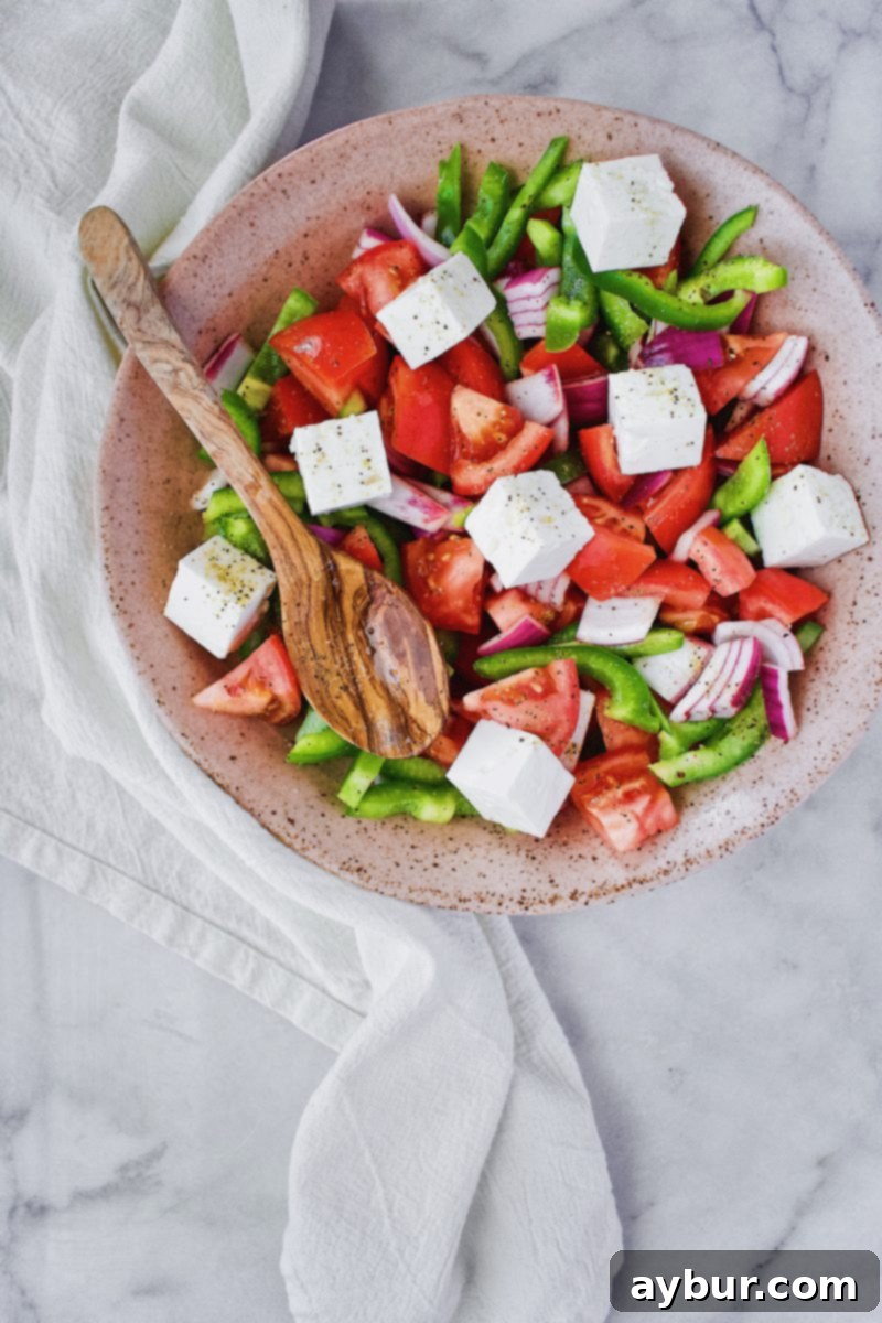 Zesty Greek Chicken Salad 3 Traditional Greek Salad topped with generous cubes of authentic feta cheese