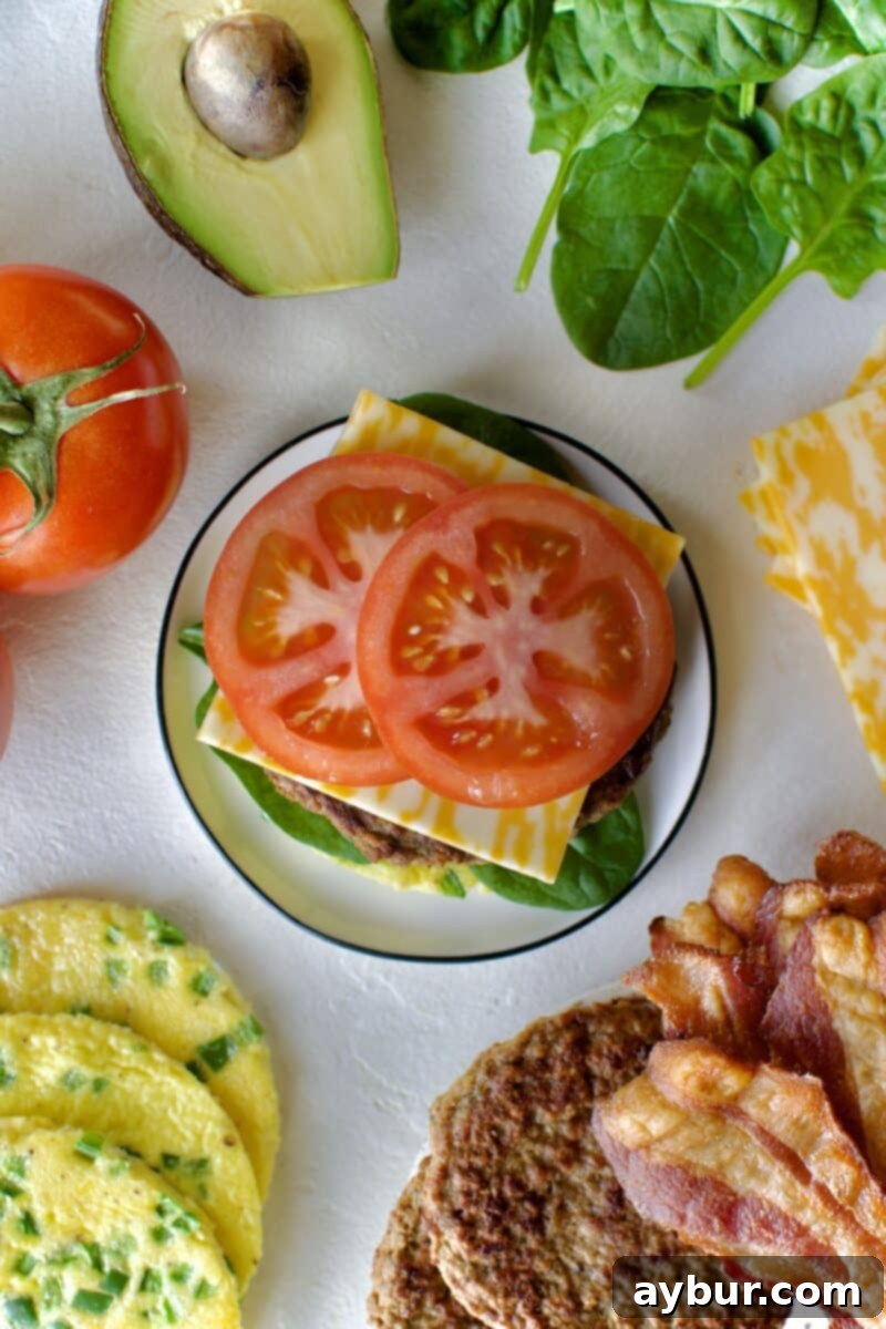 Wholesome Breakfast Sandwich 15 Placing another egg round on top to complete the sandwich.