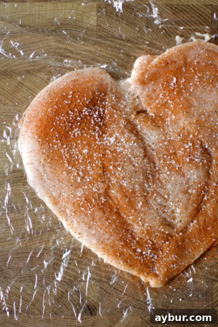 Jalapeño Popper Stuffed Chicken 8 A split, tenderized, and seasoned, chicken breast.