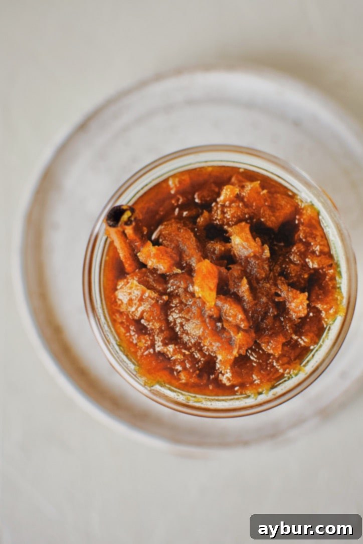 Pumpkin Jam, beautifully presented in a glass jar, ready for serving or long-term storage.