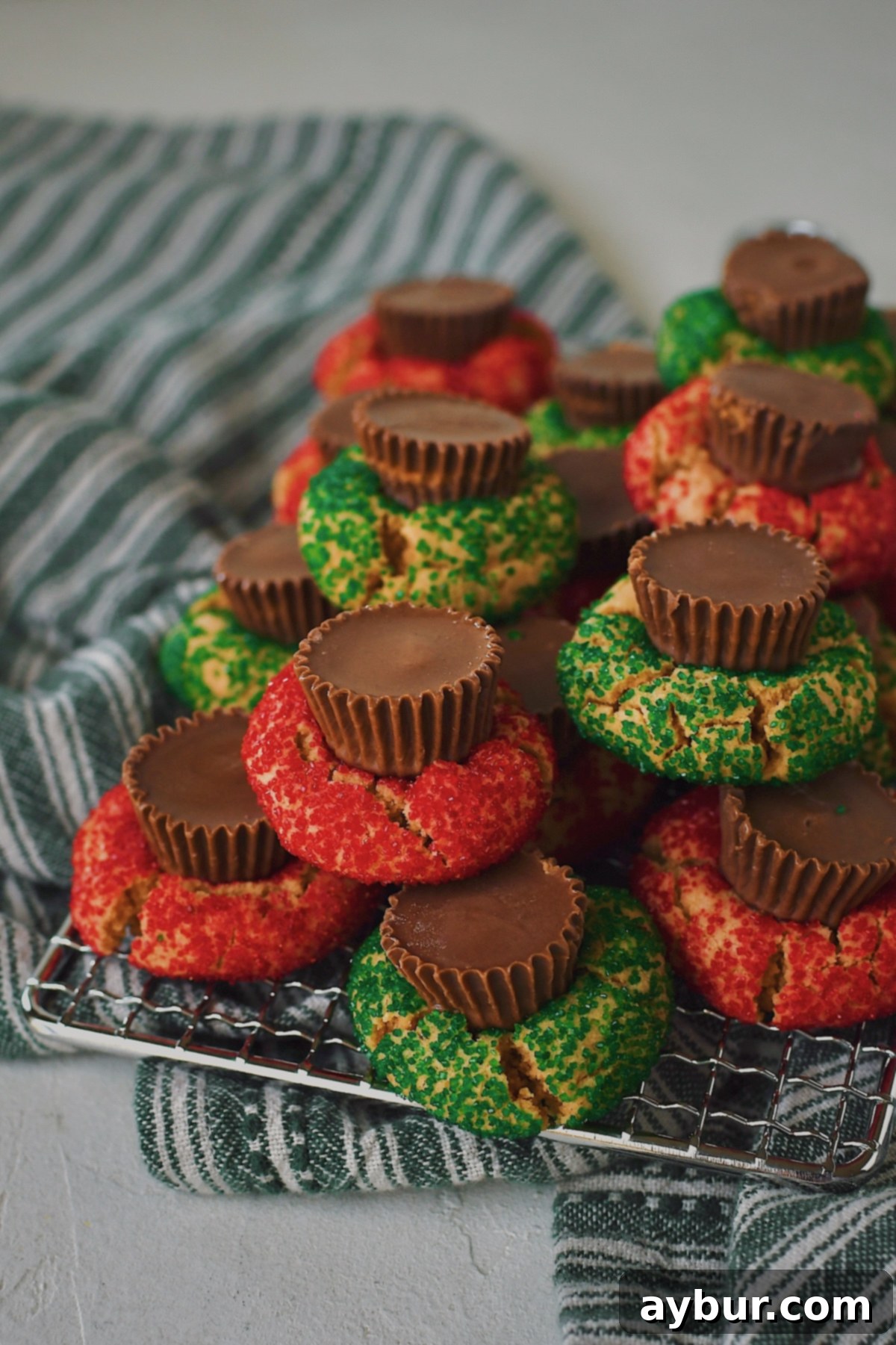 Peanut Butter Cup Cookies cooled and ready to eat.