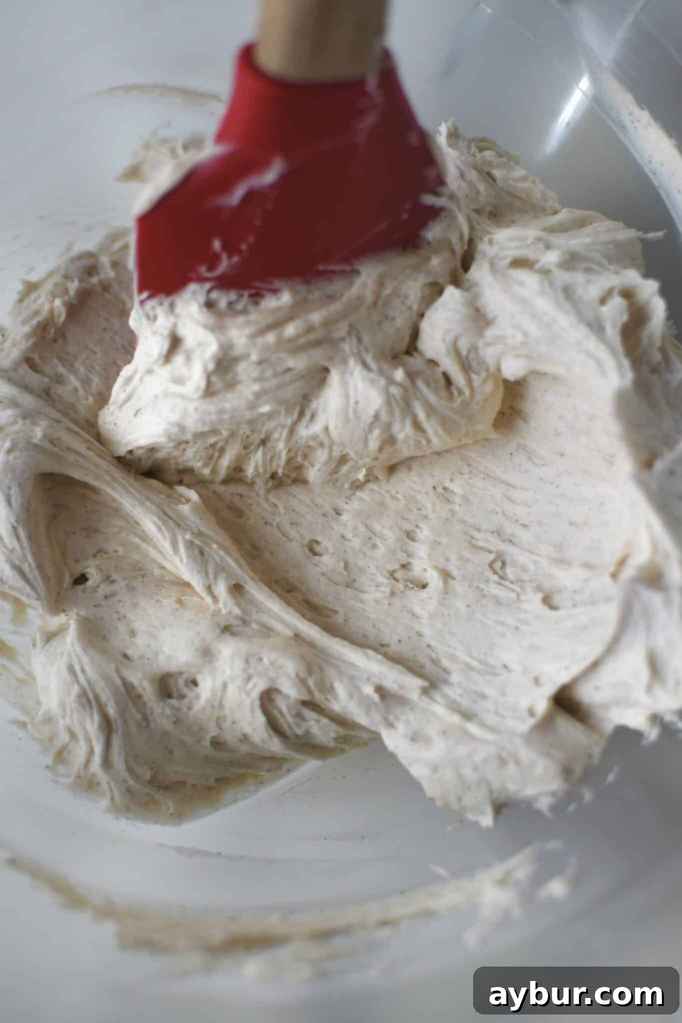 Festive Gingerbread Oatmeal Cream Pies 11 Finished, smooth, and fluffy gingerbread cream filling, perfectly textured and ready to be used in cream pies.