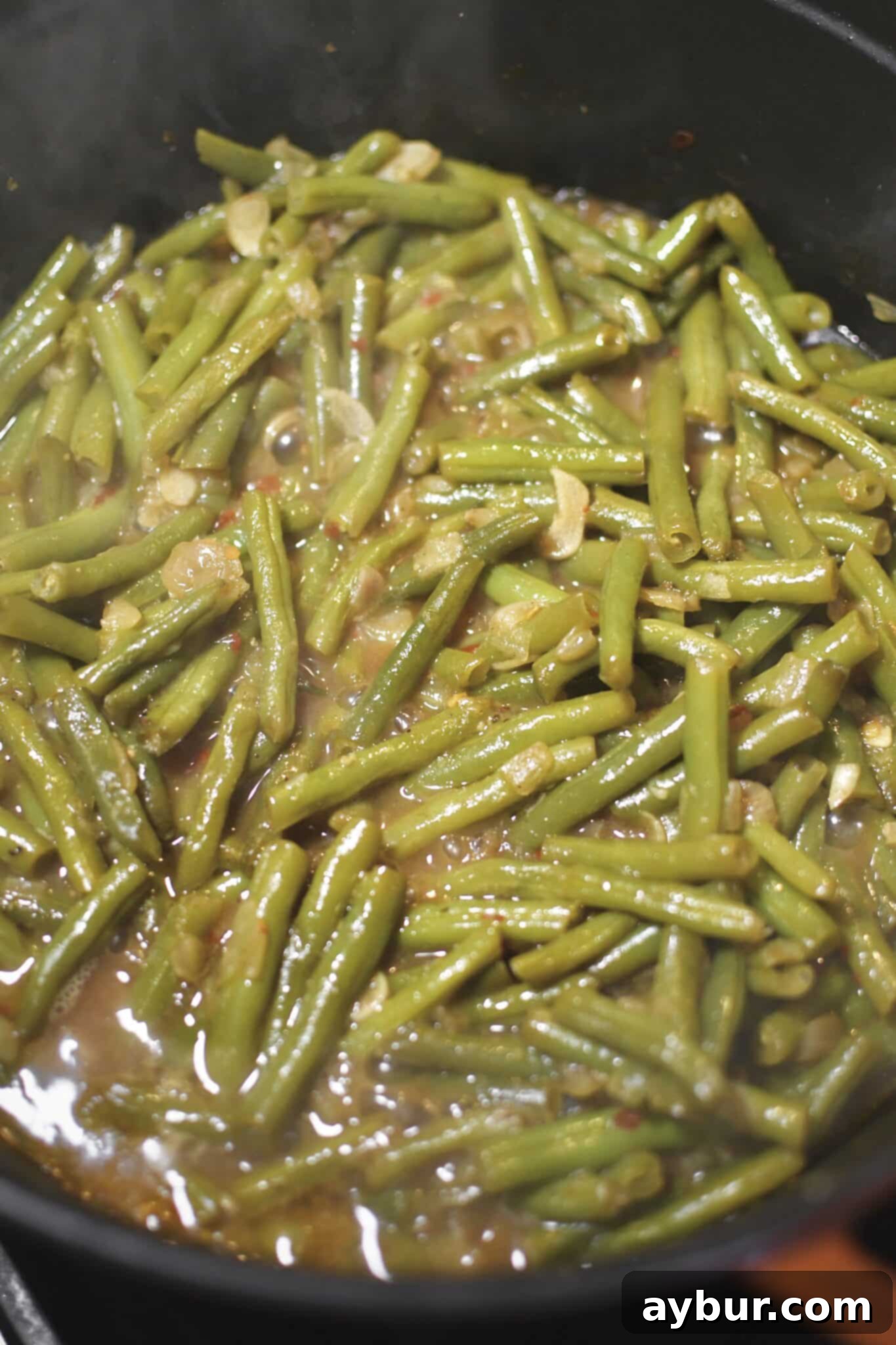 Beans after simmering in a large pot for 40 minutes.