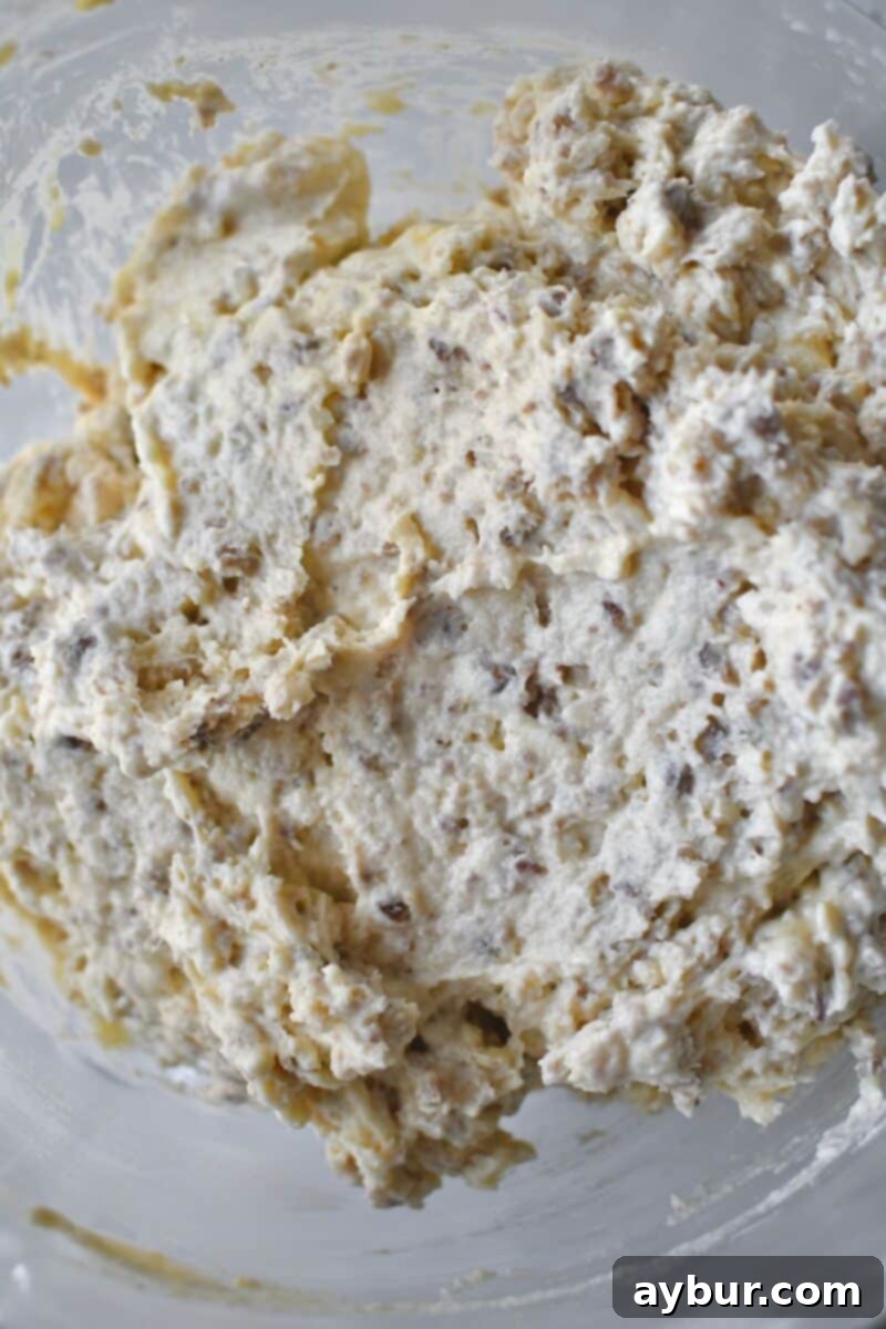 Fully combined biscuit dough in the stand mixer.