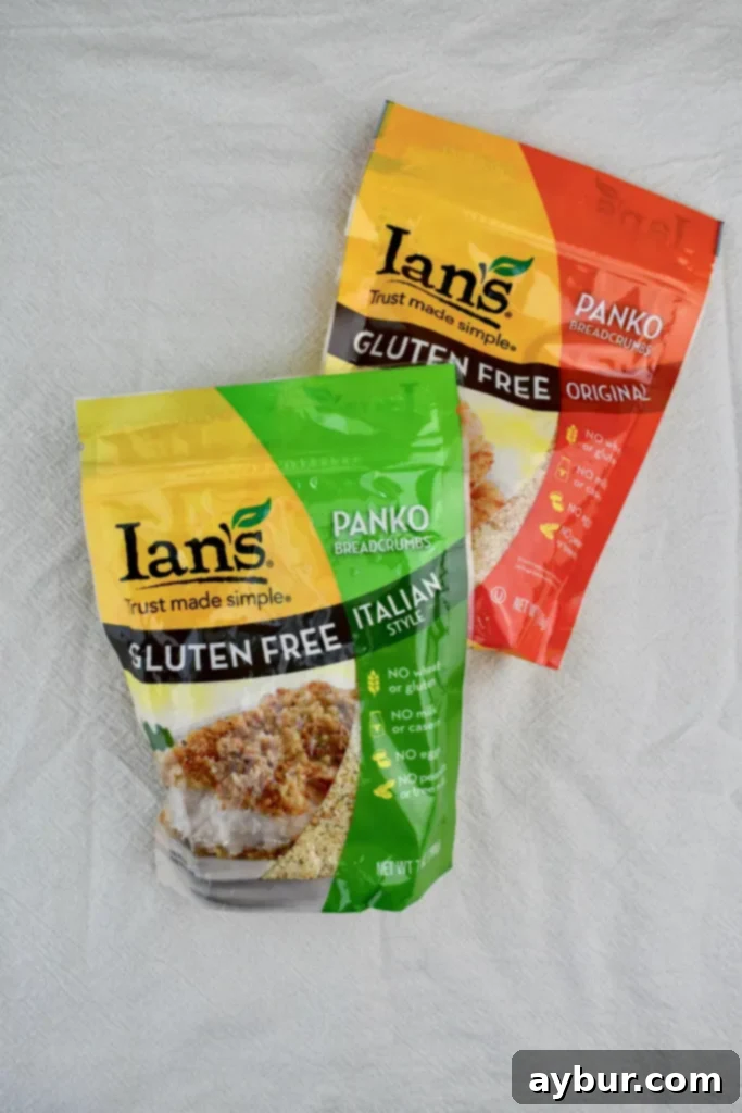 Crispy Chicken Parmesan 3 Gluten Free Panko Bread Crumbs for Healthy Chicken Parm