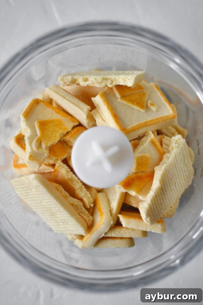 Butter Cookies before crushing in a food processor.