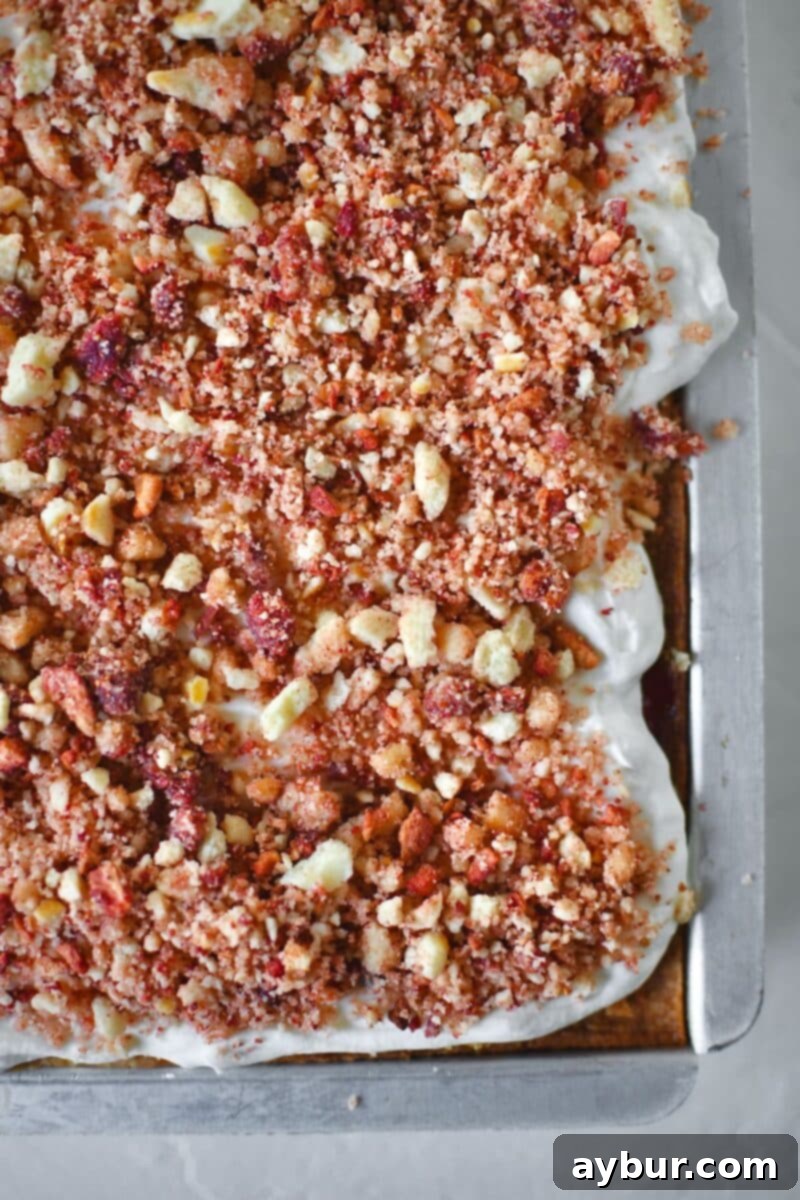 Finished cake ready to chill in the fridge before slicing and eating.